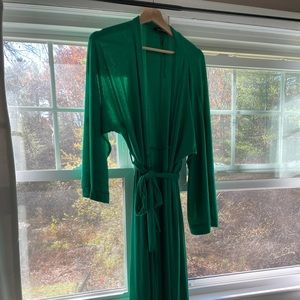 Missguided emerald green holiday wrap dress, 3x